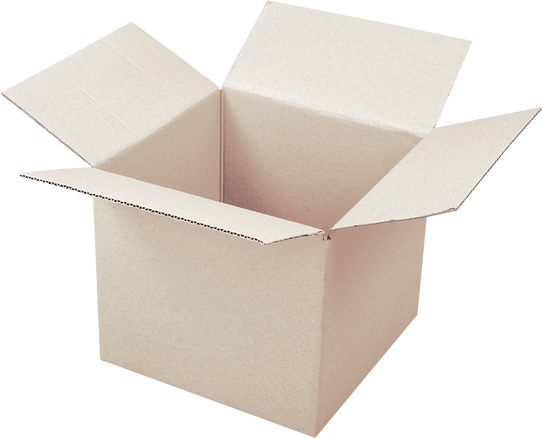 Postage and packing service - Open small square Package isol